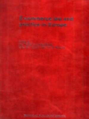 cover image of E-commerce Law and Practice in Europe